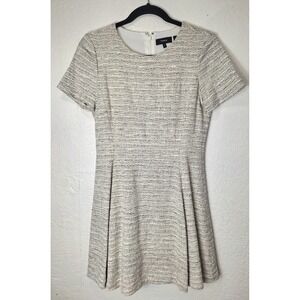 Theory Albita Tweed Fit And Flare‎ Mini Dress Size 6